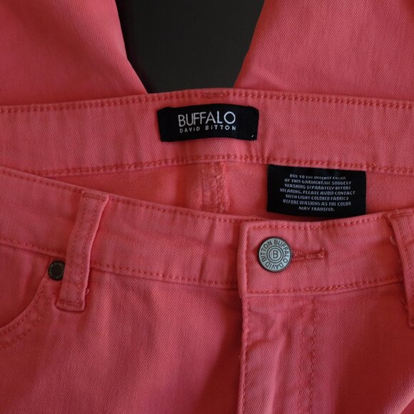 Buffalo David Bitton coral colored women's stretchy ankle denim size 8/29 - Picture 2 of 5